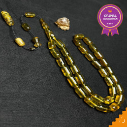 Özel Usta İşçilikli Sistemli Damla Kehribar Tesbih Bna474