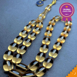 Özel Püskül Takımlı Ateş Kehribar Tesbih Ak1778