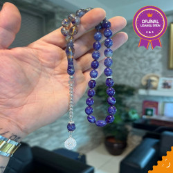 Özel Püskül Takımlı Ateş Kehribar Tesbih Ak1808