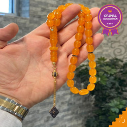 Özel Püskül Takımlı Zar Kehribar Tesbih Zk334