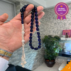 Özel Usta İşçilikli Trabzon Kazazlı Ateş Kehribar Tesbih Ak1841