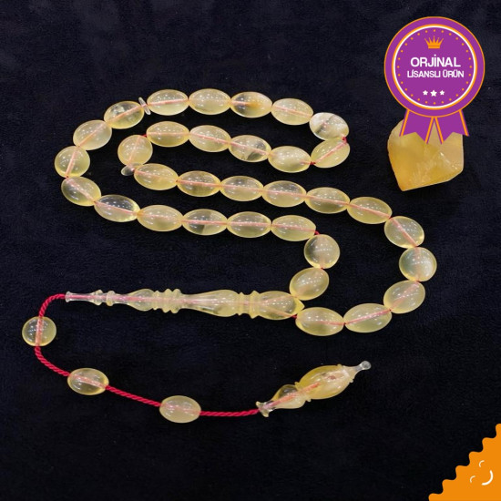 Özel Usta İşçilikli Sistemli Damla Kehribar Tesbih Bna3912,Damla Kehribar Tesbih