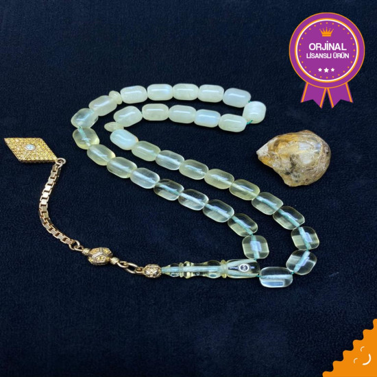 Özel Püskül Takımlı Damla Kehribar Tesbih Bna3916,Damla Kehribar Tesbih