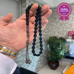 Özel Usta İşçilikli Trabzon Kazazlı Ateş Kehribar Tesbih Ak1850