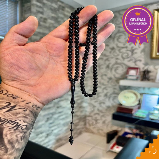 Özel Usta İşçilikli Sistemli Oltu Tesbih Ag94,Tesbih