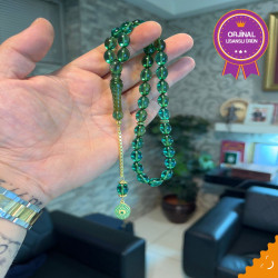 Özel Püskül Takımlı Ateş Kehribar Tesbih Ak1806