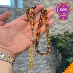 Özel Usta İşçilikli Damla Kehribar Tesbih