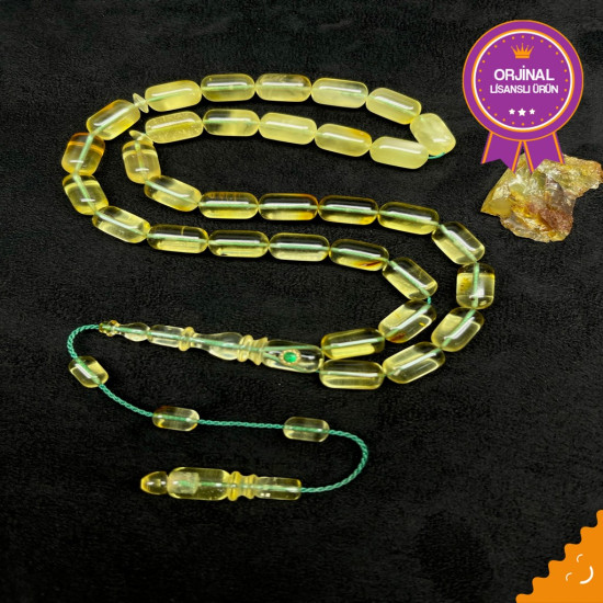 Özel Usta İşçilikli Sistemli Damla Kehribar Tesbih Bna459,Damla Kehribar Tesbih