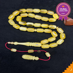 Özel Usta İşçilikli Sistemli Damla Kehribar Tesbih Bna460