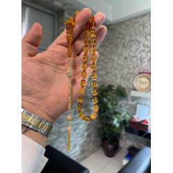 Özel Püskül Takımlı Zar Kehribar Tesbih Zk309