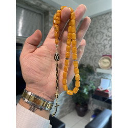 Özel Püskül Takımlı Zar Kehribar Tesbih Zk316