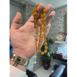 Özel Püskül Takımlı Zar Kehribar Tesbih Zk317