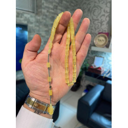 Özel Usta İşçilikli Sistemli Damla Kehribar Tesbih Bna440