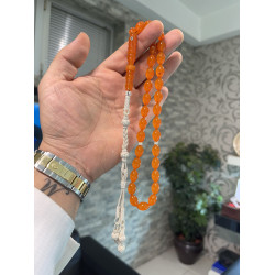 Özel Usta İşçilikli Trabzon Kazazlı Zar Kehribar Tesbih Zk315