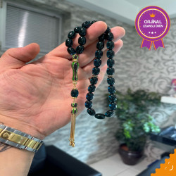 Özel Püskül Takımlı Ateş Kehribar Tesbih Ak1466