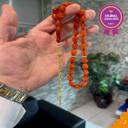 Özel Püskül Takımlı Zar Kehribar Tesbih Zk291