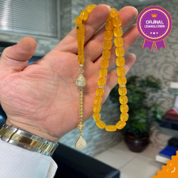 Özel Püskül Takımlı Zar Kehribar Tesbih Zk292