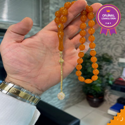 Özel Püskül Takımlı Zar Kehribar Tesbih Zk293