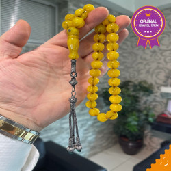 Özel Usta İşçilikli Trabzon Kazazlı Zar Kehribar Tesbih Zk295