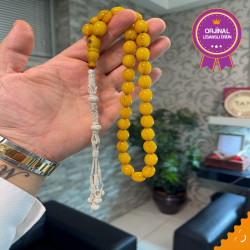 Özel Usta İşçilikli Trabzon Kazazlı Zar Kehribar Tesbih Zk298