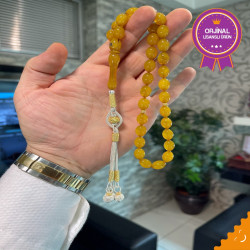 Özel Usta İşçilikli Trabzon Kazazlı Zar Kehribar Tesbih Zk299