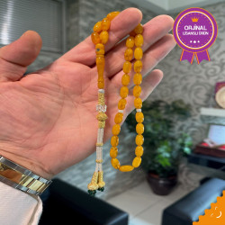 Özel Usta İşçilikli Trabzon Kazazlı Zar Kehribar Tesbih Zk301