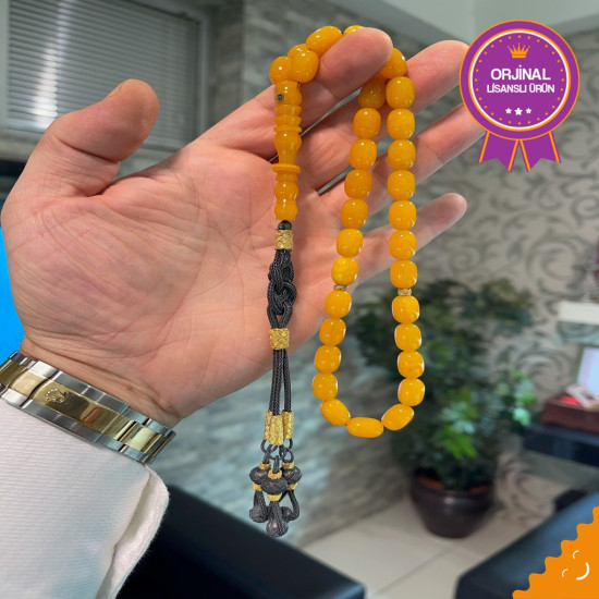 Özel Usta İşçilikli Trabzon Kazazlı Zar Kehribar Tesbih Zk302,Zar Kehribar Tesbih