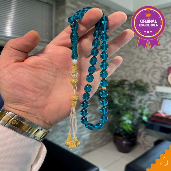 Özel Usta İşçilikli Trabzon Kazazlı Ateş Kehribar Tesbih Ak1611,Ateş Kehribar Tesbih