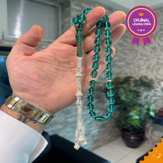 Özel Usta İşçilikli Trabzon Kazazlı Ateş Kehribar Tesbih Ak1612,Ateş Kehribar Tesbih