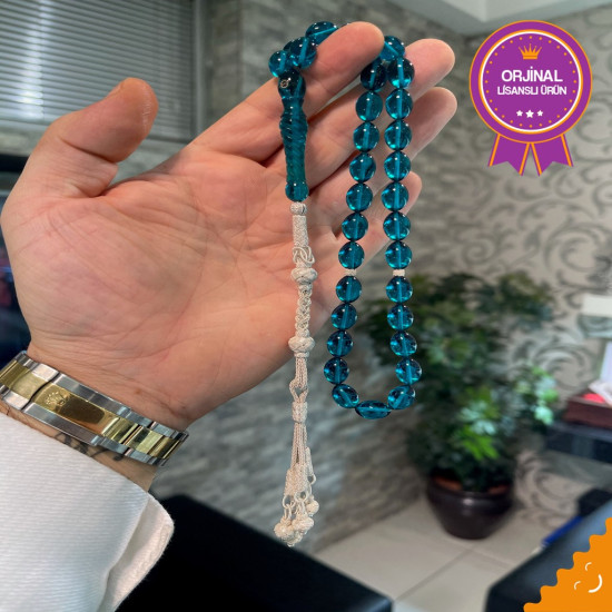 Özel Usta İşçilikli Trabzon Kazazlı Ateş Kehribar Tesbih Ak1614,Ateş Kehribar Tesbih