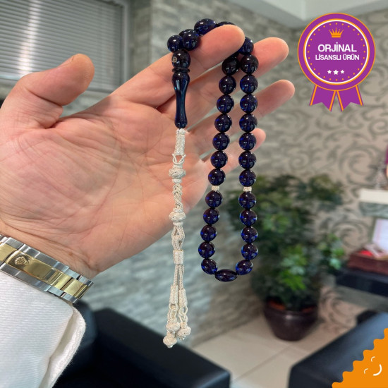 Özel Usta İşçilikli Trabzon Kazazlı Ateş Kehribar Tesbih Ak1615,Ateş Kehribar Tesbih