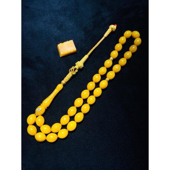 Özel Usta İşçilikli Trabzon Kazazlı Zar Kehribar Tesbih Zk234,Zar Kehribar Tesbih