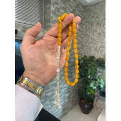 Özel Usta İşçilikli Trabzon Kazazlı Zar Kehribar Tesbih Zk241