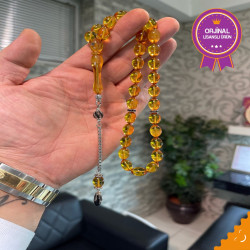 Özel Püskül Takımlı Zar Kehribar Tesbih Zk273