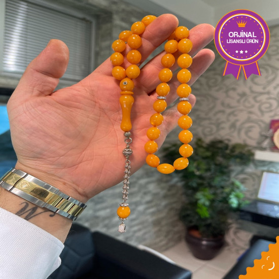 Özel Püskül Takımlı Zar Kehribar Tesbih Zk278,Zar Kehribar Tesbih