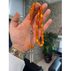 Özel Püskül Takımlı Zar Kehribar Tesbih Zk281