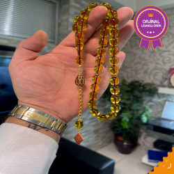 Özel Püskül Takımlı Zar Kehribar Tesbih Zk282