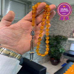 Özel Püskül Takımlı Zar Kehribar Tesbih Zk283