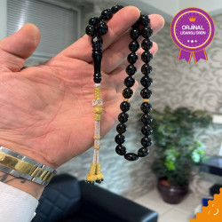Özel Usta İşçilikli Trabzon Kazazlı Ateş Kehribar Tesbih Ak1554