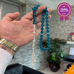 Özel Usta İşçilikli Trabzon Kazazlı Ateş Kehribar Tesbih Ak1557