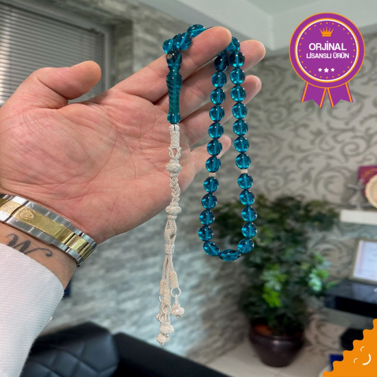 Özel Usta İşçilikli Trabzon Kazazlı Ateş Kehribar Tesbih Ak1557,Ateş Kehribar Tesbih