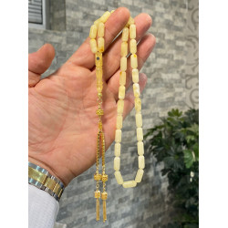 Özel Püskül Takımlı Damla Kehribar Tesbih Bna282