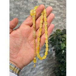 Özel Püskül Takımlı Damla Kehribar Tesbih Bna283