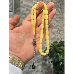 Özel Püskül Takımlı Damla Kehribar Tesbih Bna289