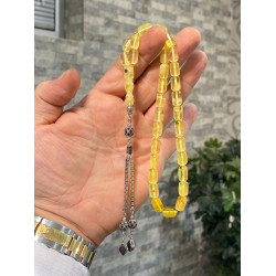 Özel Püskül Takımlı Damla Kehribar Tesbih Bna290