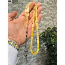 Özel Püskül Takımlı Damla Kehribar Tesbih Bna295