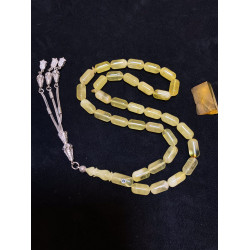 Özel Püskül Takımlı Damla Kehribar Tesbih Bna300