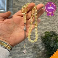 Özel Püskül Takımlı Damla Kehribar Tesbih Bna312