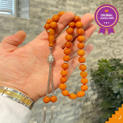 Özel Püskül Takımlı Zar Kehribar Tesbih Zk194