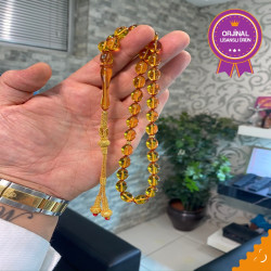 Özel Usta İşçilikli Trabzon Kazazlı Zar Kehribar Tesbih Zk248